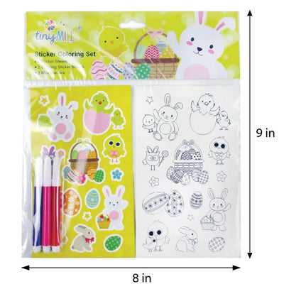 Easter Color-in Sticker Set with Markers - Lemon And Lavender Toronto