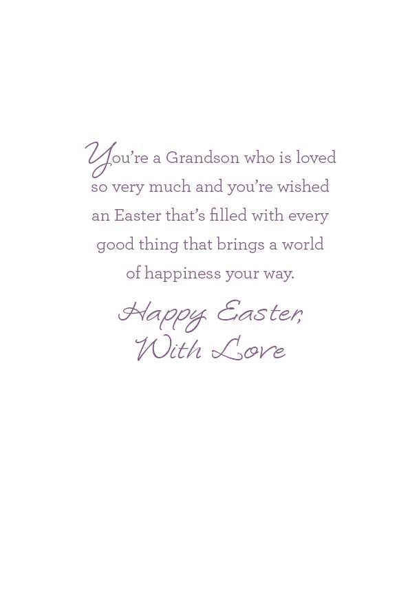 Easter Grandson Greeting Card - Lemon And Lavender Toronto