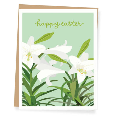 Easter Lilies Easter Card - Lemon And Lavender Toronto