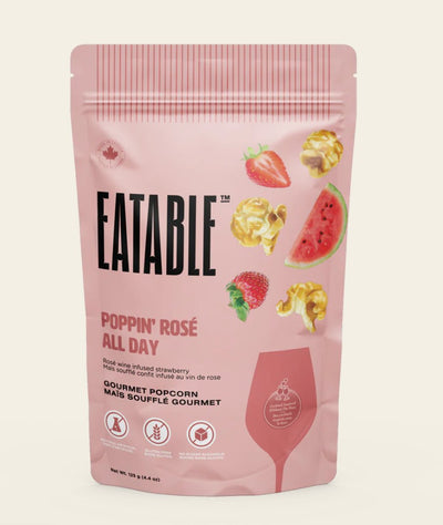 Eatable Gourmet Popcorn - Poppin' Rosé All Day - Wine Infused Candied Popcorn - Lemon And Lavender Toronto