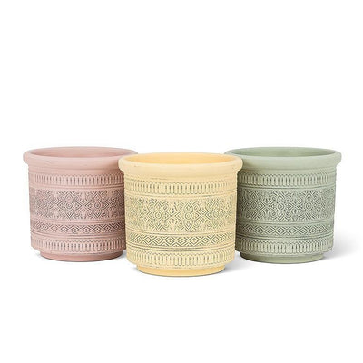 Embossed Band Planter-Sold Individually - Lemon And Lavender Toronto