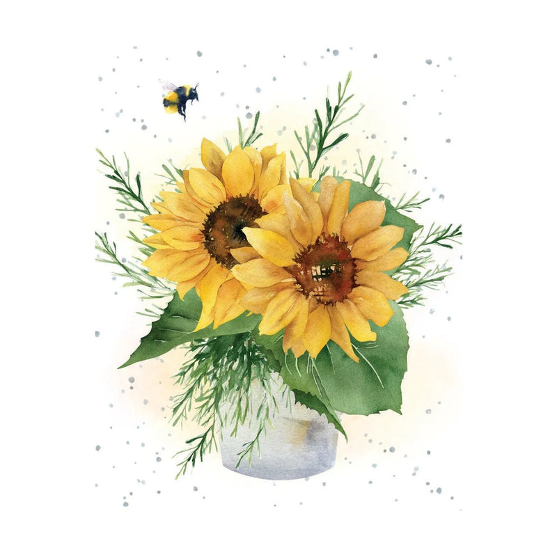 Enclosure Card-Sunflower Vase - Lemon And Lavender Toronto