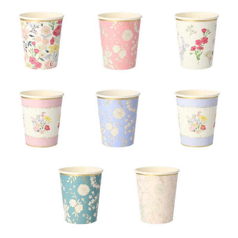 English Garden Party Cups- Meri Meri -Pack of 8 - Lemon And Lavender Toronto