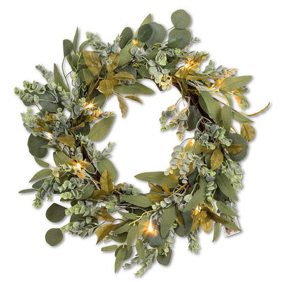 Eucalyptus LED Wreath - Lemon And Lavender Toronto