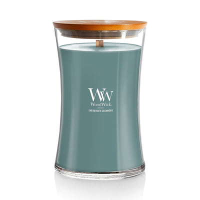 Evergreen Cashmere - Large Hourglass Woodwick Candle - Lemon And Lavender Toronto