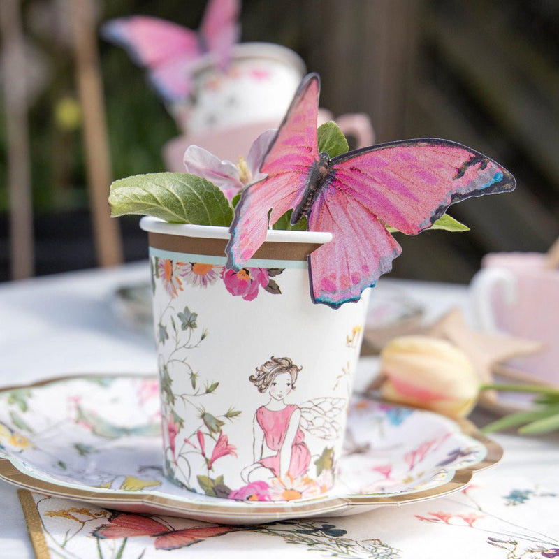 Fairy Paper Cups with Butterfly Detail - Lemon And Lavender Toronto
