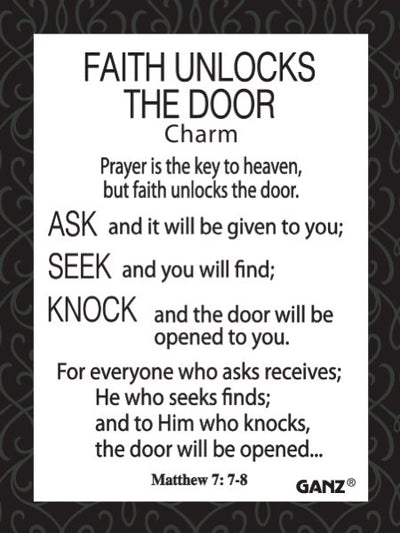 Faith Unlocks The Door Charm - Lemon And Lavender Toronto