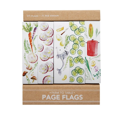 Farm to Table - 375 Sticky Page Flags - Lemon And Lavender Toronto