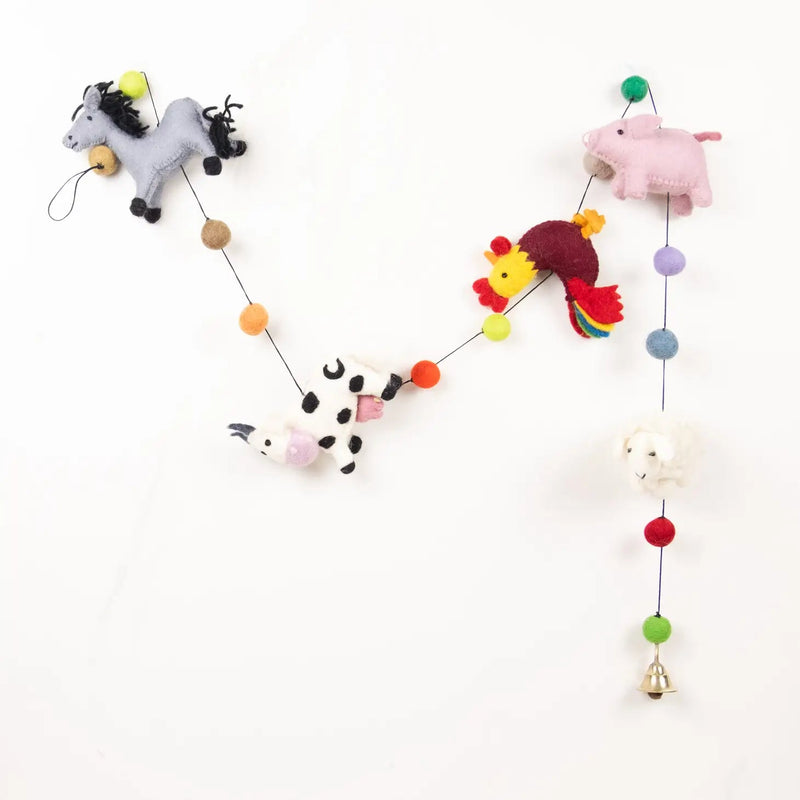 Felt Garland -Farm Animals - Lemon And Lavender Toronto