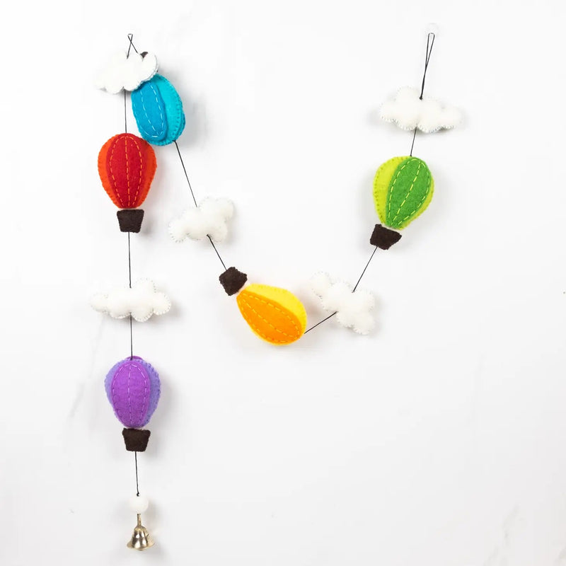 Felt Garland -Hot Air Balloon - Lemon And Lavender Toronto