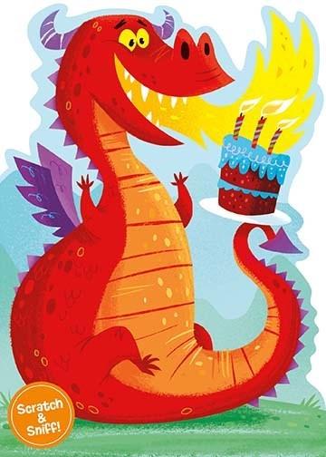 Fire Breathing Dragon Card - Lemon And Lavender Toronto