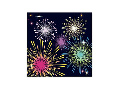 Fireworks Light Up Pop Up Card - Lemon And Lavender Toronto