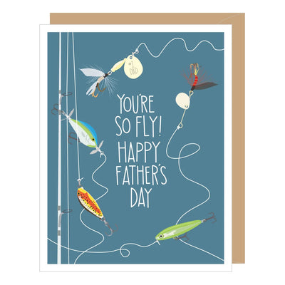 Fishing Lures Father's Day Card - Lemon And Lavender Toronto