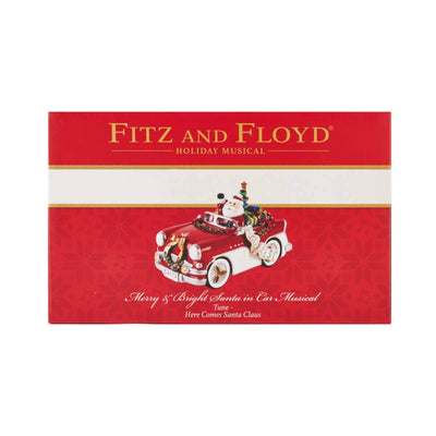 FITZ AND FLOYD MUSICAL SANTA IN A CAR - Lemon And Lavender Toronto