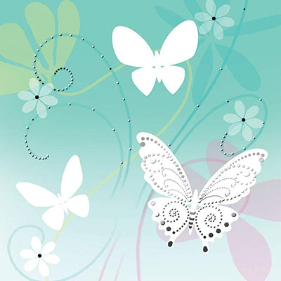 Floating Butterflies Card - Lemon And Lavender Toronto