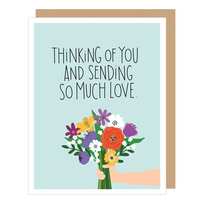 Floral Bouquet Thinking of You Card - Lemon And Lavender Toronto