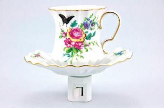 Floral Cup and Saucer Night light - Lemon And Lavender Toronto