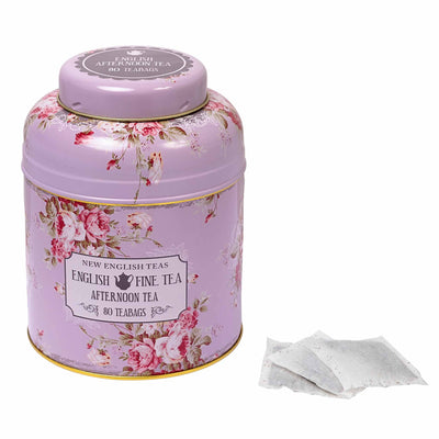 Floral English Fine Teas Tea Caddy in Lavender - Lemon And Lavender Toronto