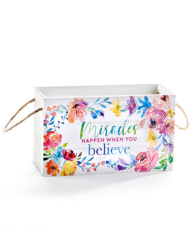 Floral Storage Box w/Sentiment - Lemon And Lavender Toronto