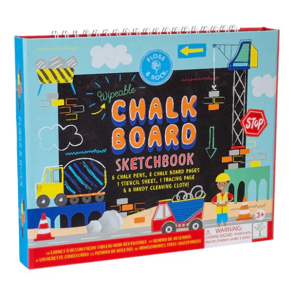 Floss & Rock Chalkboard Sketchbook - Construction - Lemon And Lavender Toronto