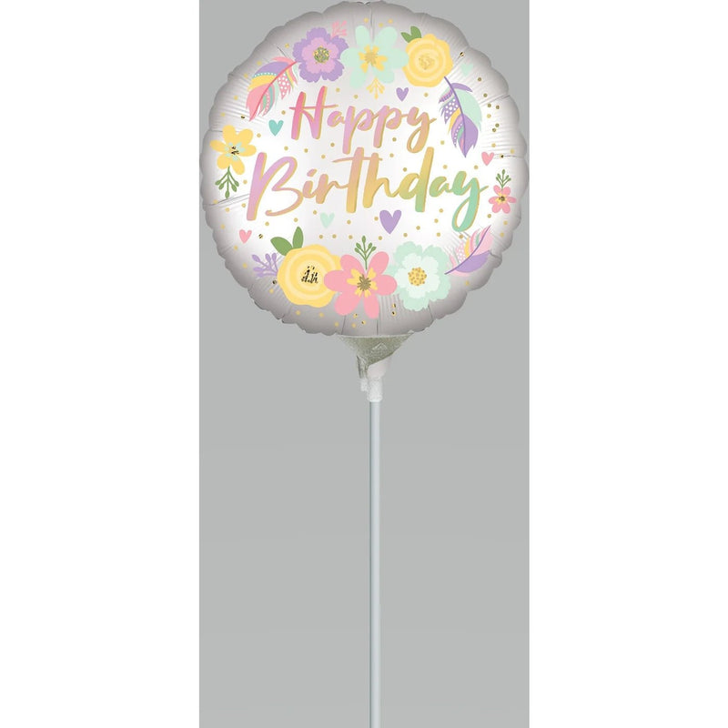 Flower Happy Birthday Balloon - Lemon And Lavender Toronto