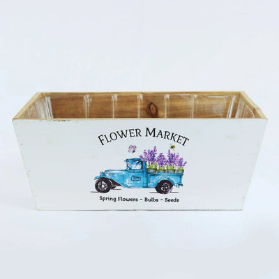 Flower Market Wooden Planter - Lemon And Lavender Toronto