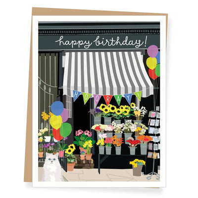 Flower Shop Birthday Card - Lemon And Lavender Toronto