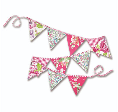 Flower Shop Patchwork Bunting - Lemon And Lavender Toronto