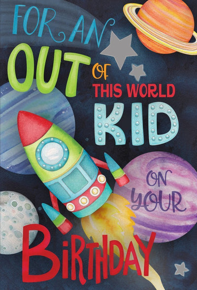 For An Out Of This World Kid on your Birthday- Card - Lemon And Lavender Toronto