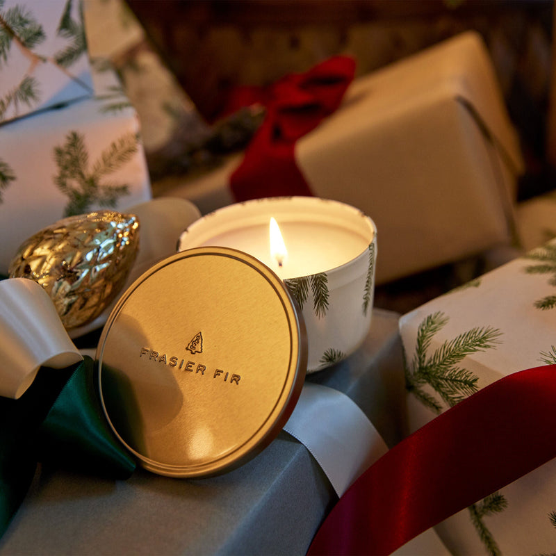 Frasier Fir Candle Tin with Gold Lid - Lemon And Lavender Toronto