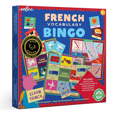 French Bingo Language Game - Eeboo - Lemon And Lavender Toronto
