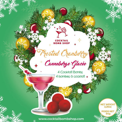 Frosted Cranberry Cocktail Bombs 4 Pack - Lemon And Lavender Toronto