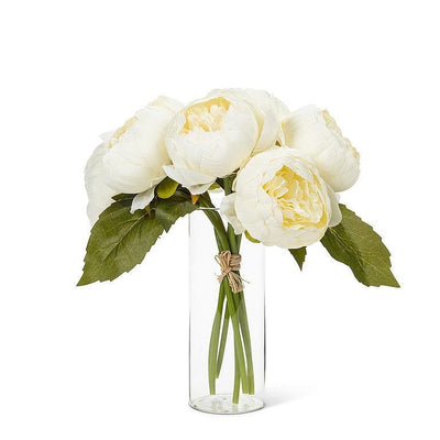 Full Peony Bouquet-White - Lemon And Lavender Toronto