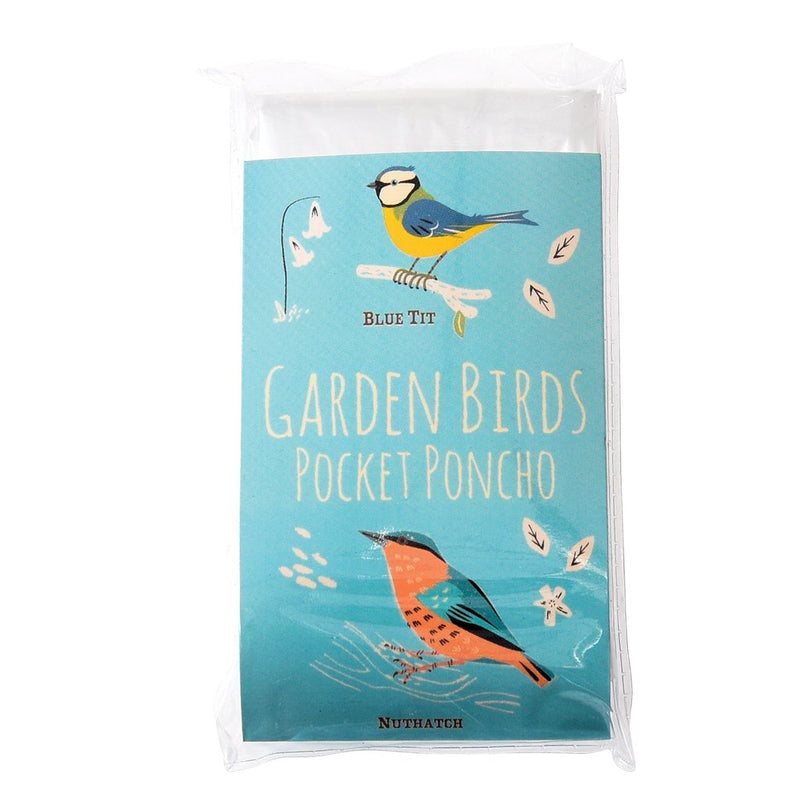 Garden Birds Rain Poncho - Lemon And Lavender Toronto