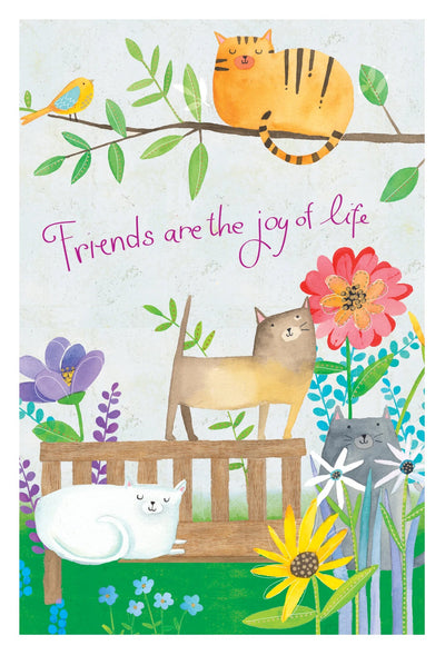 Garden Cats Birthday Card Friend - Lemon And Lavender Toronto