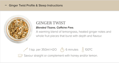 Ginger Twist - Sloane Tea - Lemon And Lavender Toronto