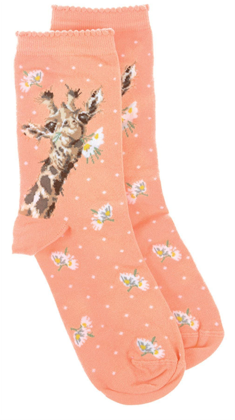 Giraffe Socks - Wrendale - Lemon And Lavender Toronto
