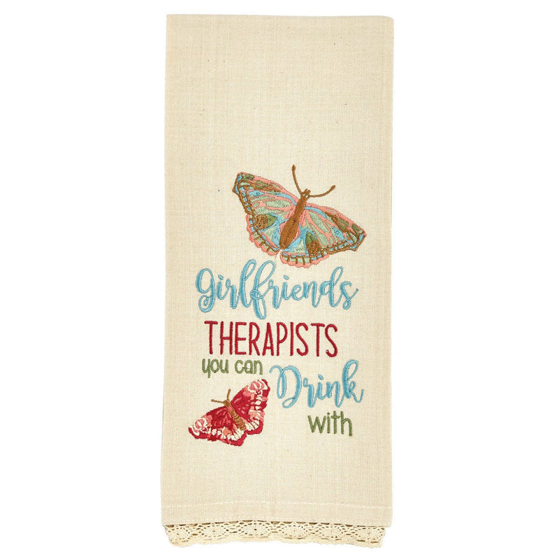 Girlfriends Therapists Tea Towel - Lemon And Lavender Toronto