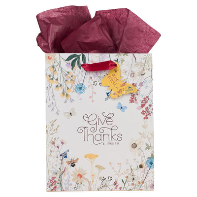 Give Thanks Medium Gift Bag - Lemon And Lavender Toronto