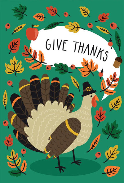 Give Thanks Turkey Thanksgiving Card - Lemon And Lavender Toronto