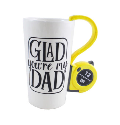 Glad you're My Dad Tape Measure Handle Coffee Mug - Lemon And Lavender Toronto