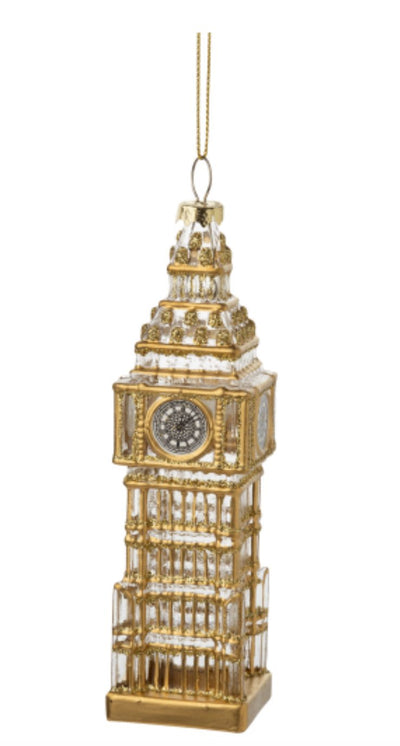 Glass Big Ben Ornament - Lemon And Lavender Toronto
