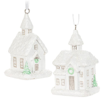 Glitter Church Ornament-SOLD INDIVIDUALLY - Lemon And Lavender Toronto