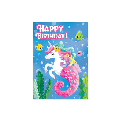 Glitter Seahorse Card - Lemon And Lavender Toronto