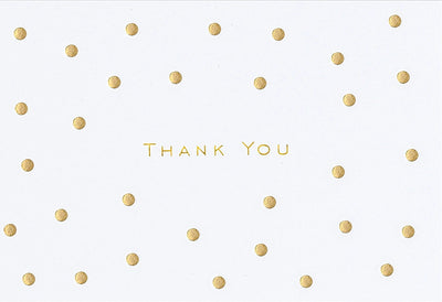 Gold Dots Thank You Notes - Lemon And Lavender Toronto