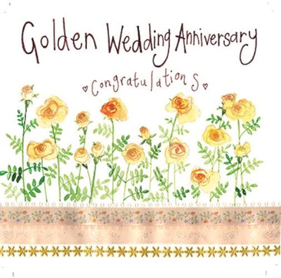 Golden Wedding Anniversary -Card - Lemon And Lavender Toronto