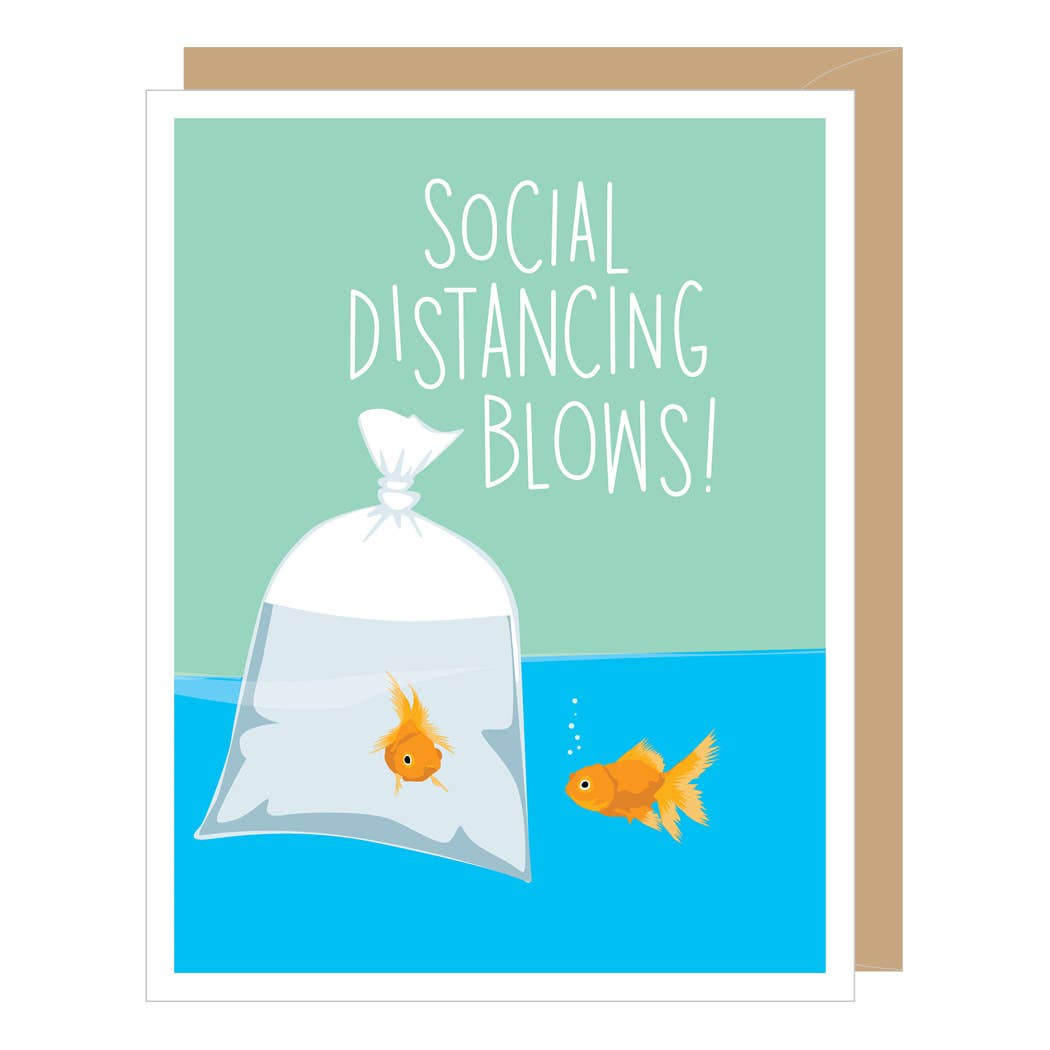 Social Distancing Card Goldfish Social Distancing/Covid-19 Card – Lemon And Lavender Toronto