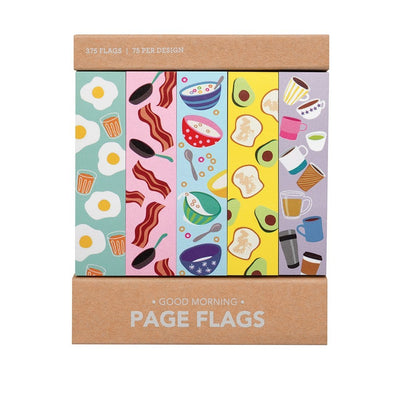 Good Morning - 375 Sticky Page Flags - Lemon And Lavender Toronto