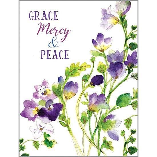 Grace Mercy and Peace Card - Lemon And Lavender Toronto