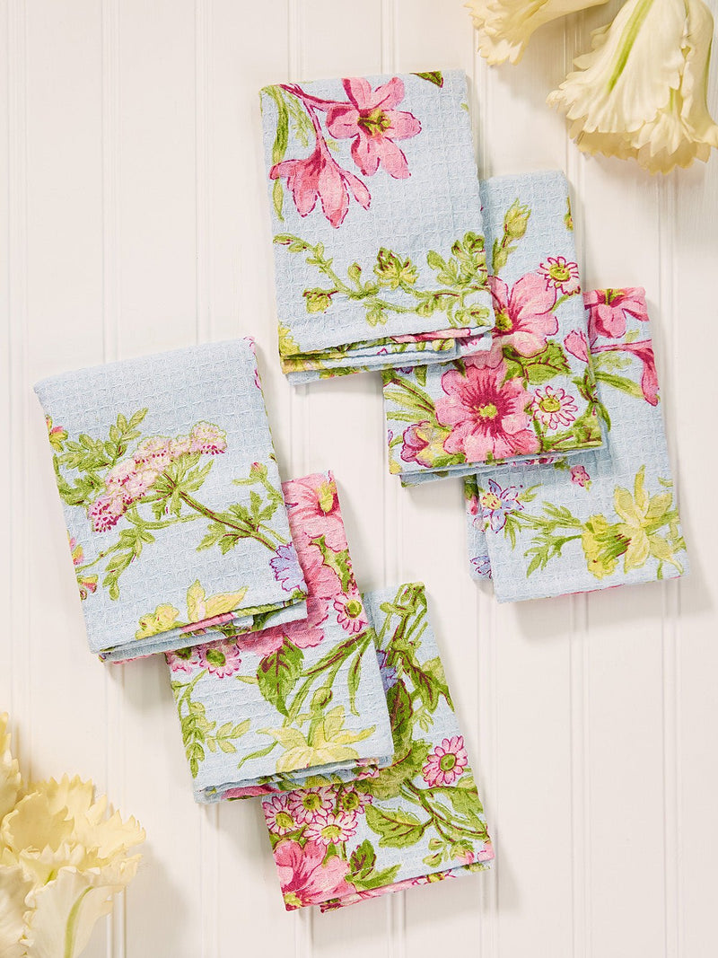 Graceful Garden Honeycomb TINY Towel Set of 6 - Lemon And Lavender Toronto